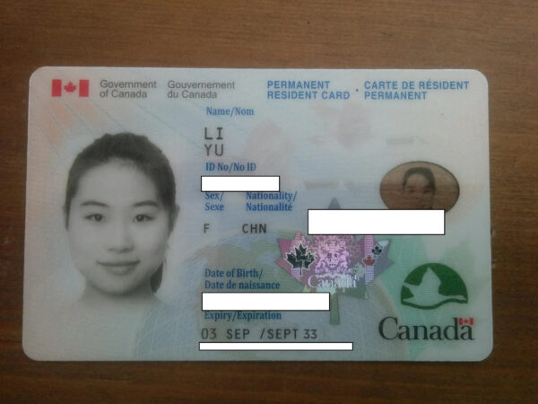 Buy Canadian Permanent Residence Card Online