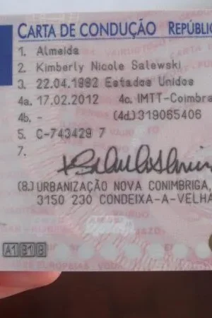 Portuguese driving license