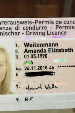 Swiss driver’s license